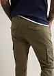 Slim fit stretch cargo broek, straight, bonprix