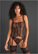 Bustier met jarretels en slip (2-dlg. set), VENUS