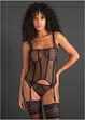 Bustier met jarretels en slip (2-dlg. set), VENUS