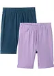 Korte meisjes legging (set van 2) met biologisch katoen, bonprix