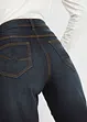 Wide leg mid waist jeans met een comfortabele band, bonprix