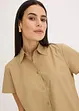 Popeline blouse met korte mouwen, bonprix