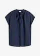 Blouse met korte mouwen en blinde knoopsluiting, bonprix