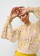 Tuniek met zijde en delicate bloemenprint, bonprix