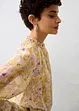 Tuniek met zijde en delicate bloemenprint, bonprix