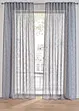 Transparant gordijn in linnen look (1 stuk), bonprix
