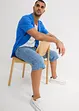Lange stretch jeans bermuda, regular fit, bonprix