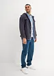 Spijkeroverhemd met korte mouw van biologisch katoen, slim fit, bonprix