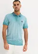 Piqué poloshirt in washed out used look, bonprix
