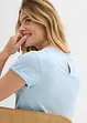 Katoenen shirt met kant, bonprix