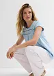 Katoenen shirt met kant, bonprix