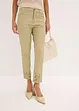Stretch broek met broderie anglaise, bonprix