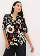 Crinkle blouse met smokwerk van soepele viscose, bonprix