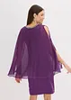 Jurk van chiffon met strass, bonprix