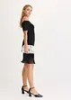 Jersey jurk met franjes, bonprix