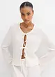 Shirtvest van bar crêpe, bonprix