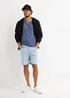 Jeans stretch short, loose fit extra wijd, bonprix