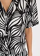Blouse met korte mouwen in linnenlook, bonprix
