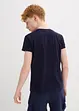Henley T-shirt met biologisch katoen, korte mouwen ( set van 2), bonprix