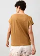 T-shirt van linnen met kant, bonprix
