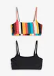 Bralette bikinitop (set van 2), bonprix