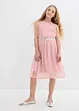 Chiffon meisjes jurk met paillettenband, bonprix