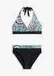 Halter bikini met gerecycled polyamide (2-dlg. set), bonprix