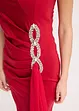 Jersey jurk met strassapplicatie, bonprix