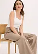 Wide leg broek met stretch, bonprix