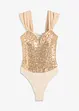 Body met pailletten, bonprix