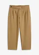Jersey broek met bandplooien, bonprix