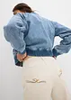 Wide leg mid waist jeans met een comfortabele band, bonprix