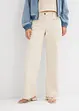 Wide leg mid waist jeans met een comfortabele band, bonprix