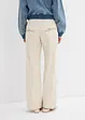 Wide leg mid waist jeans met een comfortabele band, bonprix