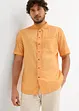 Overhemd in washed out look met korte mouwen, bonprix