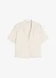 Blouse met reverskraag van satijn, bonprix