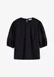 Blouse met korte mouwen en linnen, bonprix