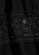 Blouse met korte mouwen en linnen, bonprix