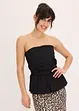Strapless blousetop met peplum, bonprix
