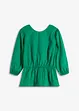 Blouse met pofmouwen en diep uitgesneden achterkant, bonprix
