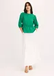 Blouse met pofmouwen en diep uitgesneden achterkant, bonprix
