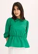 Blouse met pofmouwen en diep uitgesneden achterkant, bonprix