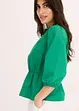 Blouse met pofmouwen en diep uitgesneden achterkant, bonprix