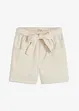 Twill short met ceintuur, bonprix