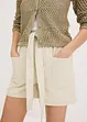 Twill short met ceintuur, bonprix