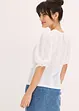 Shirt met broderie anglaise en volants, bonprix