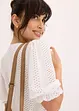 Shirt met broderie anglaise en volants, bonprix