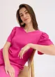 Shirt van gestructureerde crêpe, bonprix