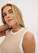 Cropped gebreide top met gedraaide zoom, bonprix