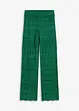 Slip-on broek met met gebreid ajour-patroon, bonprix